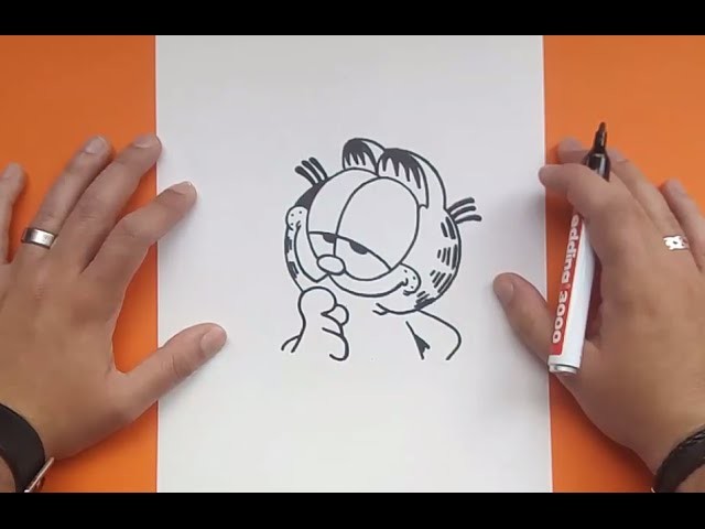 Como dibujar a Garfield paso a paso - El show de garfield | How to draw Garfield - The Garfield Show