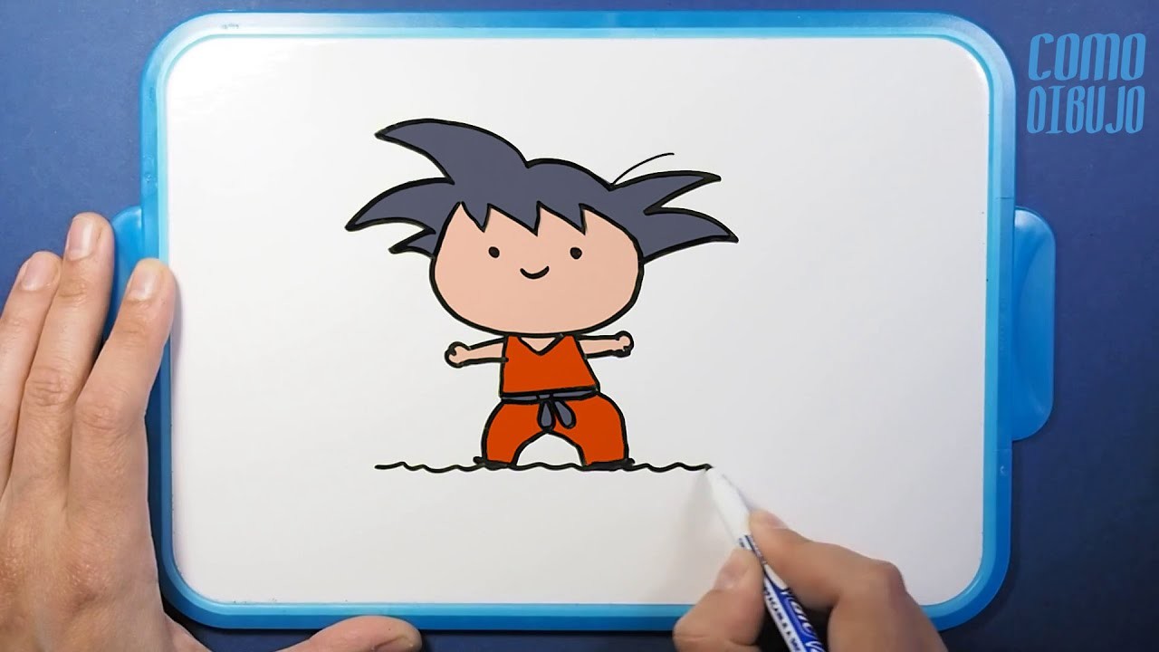 Como Dibujar a Goku Kawaii facil ????| How to Draw GOKU????✅