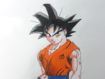 Como dibujar a Goku la resurrección de Freezer paso a paso 2 [El Dibujante]