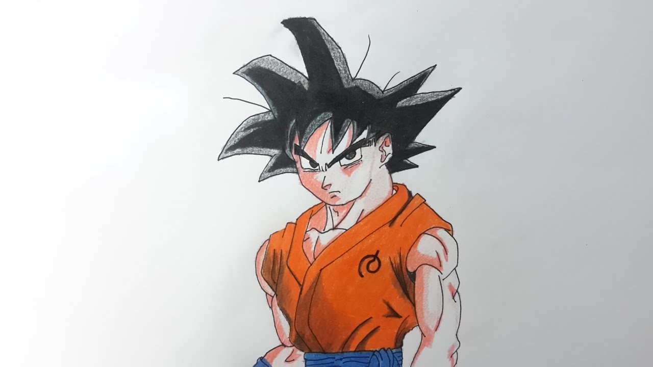 Como dibujar a Goku la resurrección de Freezer paso a paso 2 [El Dibujante]