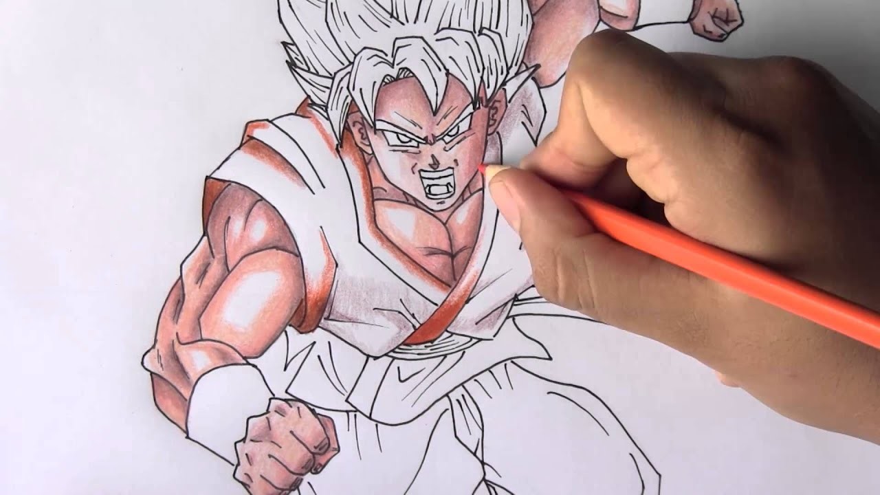 COMO DIBUJAR A GOKU SUPER SAIYAJIN 1, HOW TO DRAW GOKU SUPER SAIYAN 1, DBS