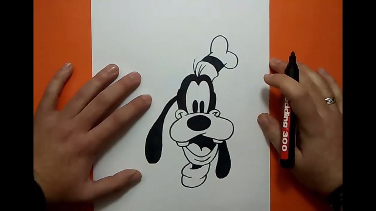 Como dibujar a Goofy paso a paso 2 - Disney | How to draw Goofy 2 - Disney