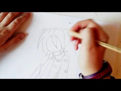 Como dibujar a Hatsune Miku I Primer vídeo.