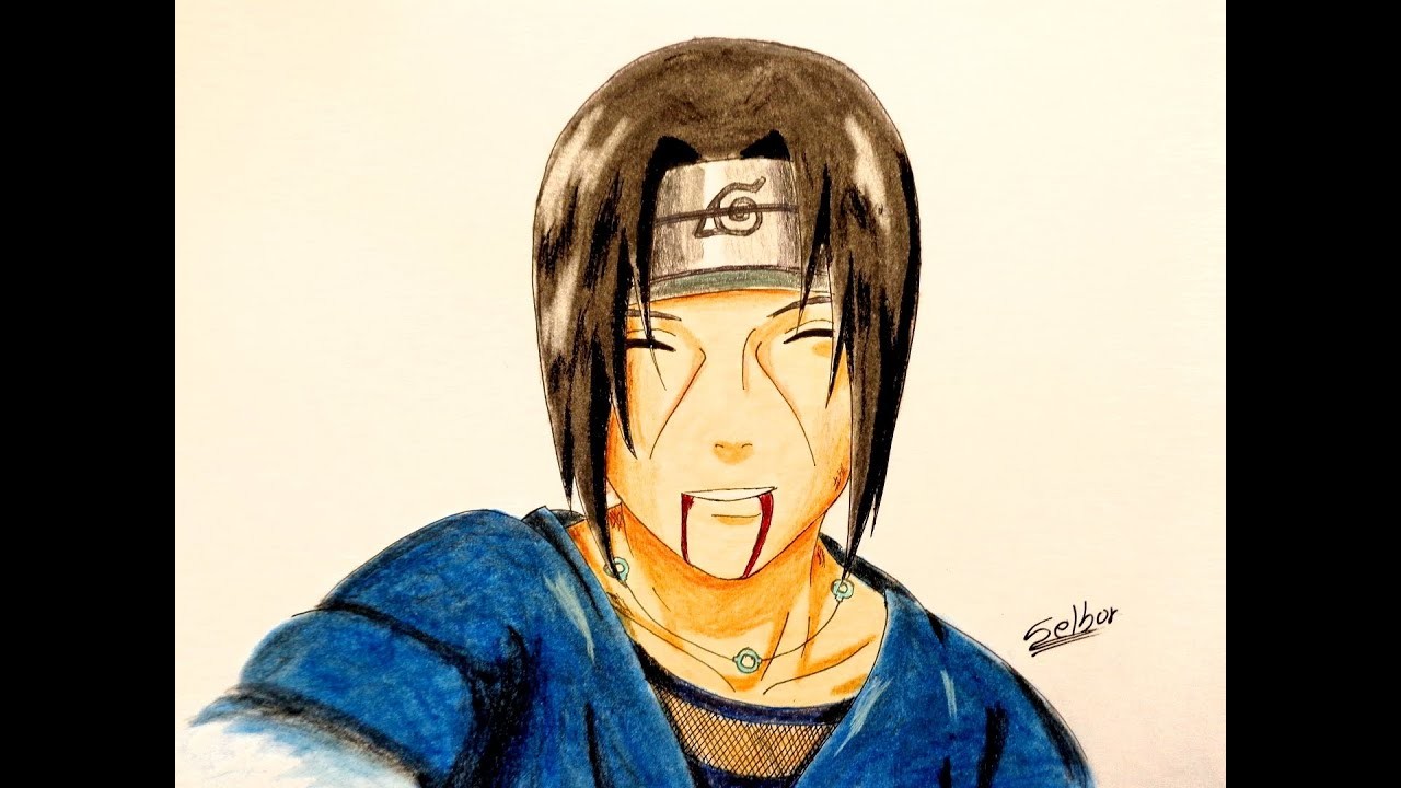 Cómo dibujar a Itachi Uchiha (Naruto) | Selbor
