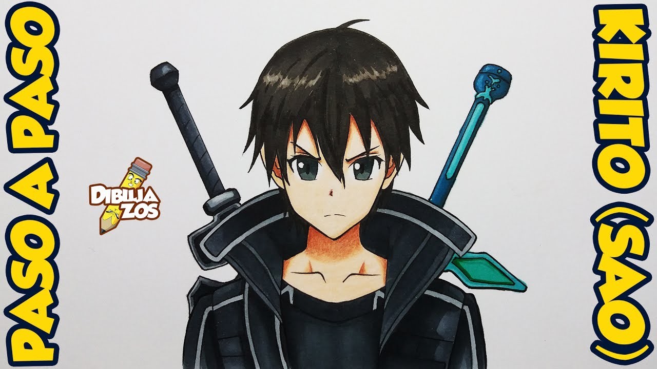 COMO DIBUJAR A KIRITO | SWORD ART ONLINE (SAO) | PASO A PASO