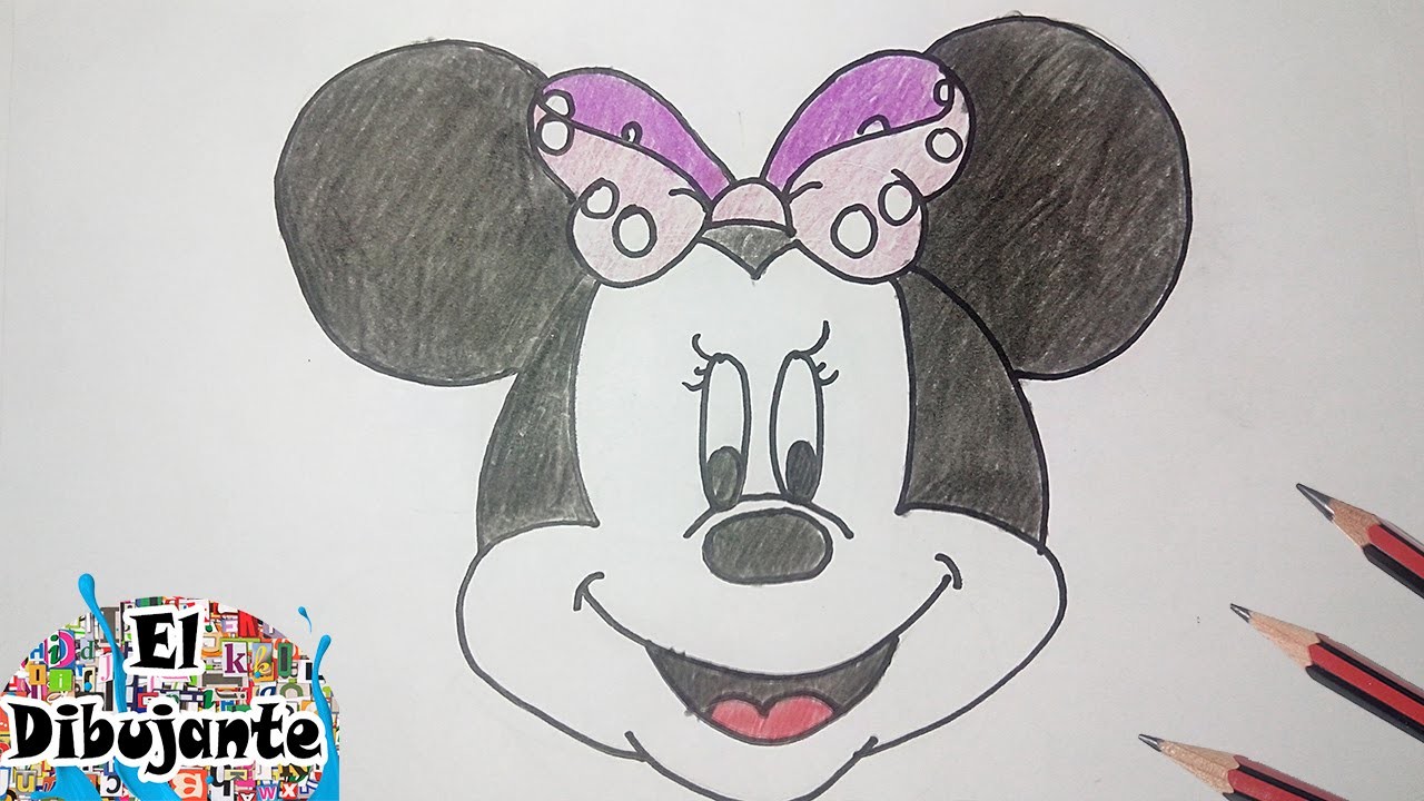 Como Dibujar a Minnie Mouse paso a paso [El Dibujante]