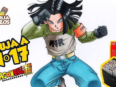 COMO DIBUJAR A NUMERO 17 (ANDROIDE 17) | HOW TO DRAW ANDROID 17 | DRAGON BALL SUPER