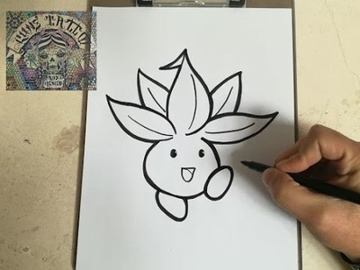 COMO DIBUJAR A ODDISH - POKEMON. how to draw oddish - pokemon