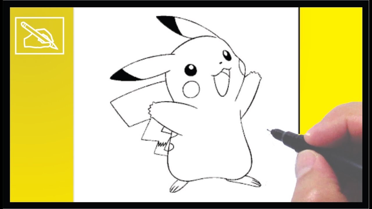 Cómo Dibujar a Pikachu - How To Draw Pikachu Pokemon