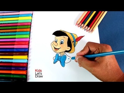 Cómo dibujar a Pinocho paso a paso | How to draw Pinocchio