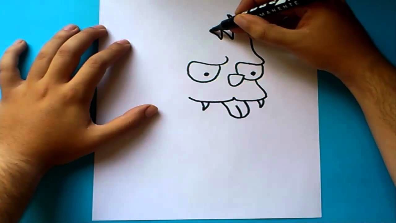 Como dibujar a Rasca paso a paso - Rasca y Pica | How to draw Scratchy - Itchy and Scratchy