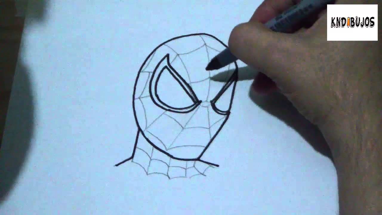 Como dibujar al hombre araña paso a paso |  How to draw spiderman step by step