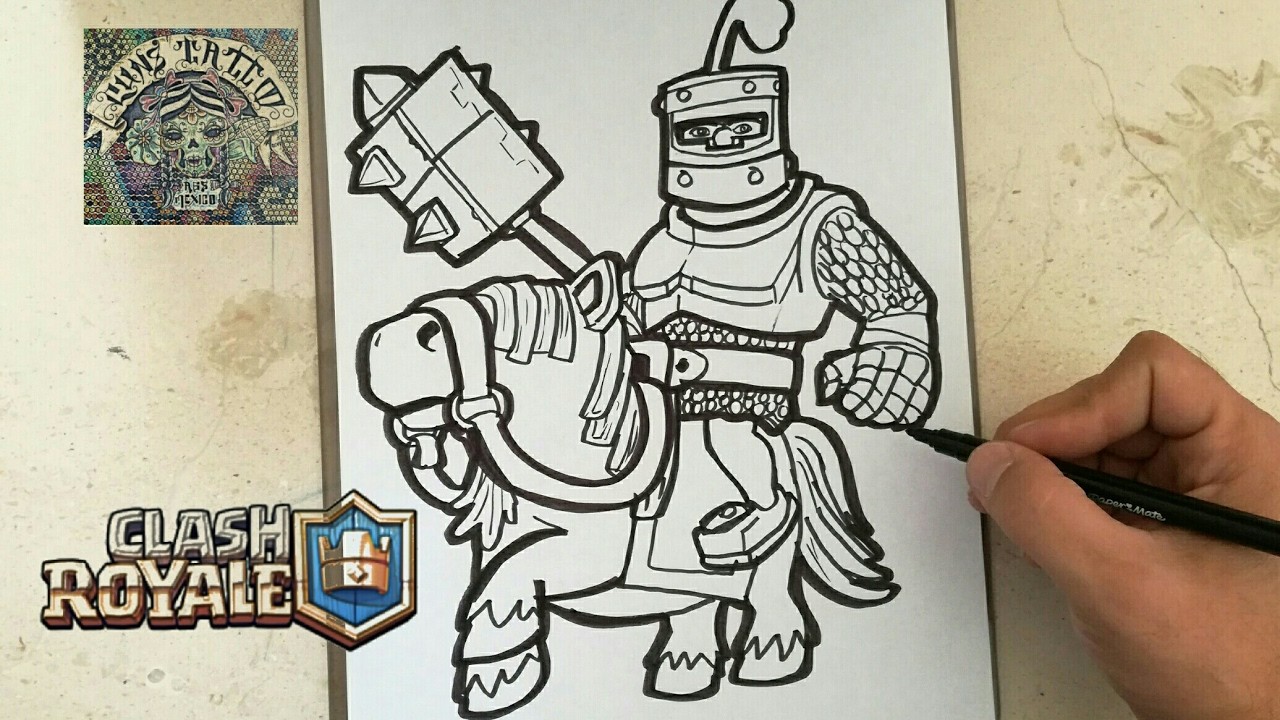 COMO DIBUJAR AL PRINCIPE OSCURO - CLASH ROYALE