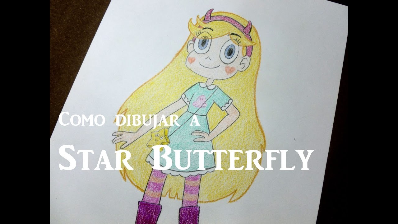 Como dibujar.pintar a Star Butterfly - Star vs. las Fuerzas del Mal (Speed)