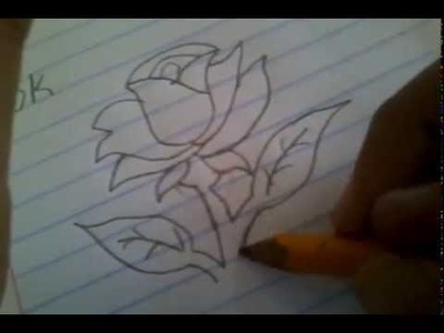 Como dibujar rosas fácil y sencillo con santiago