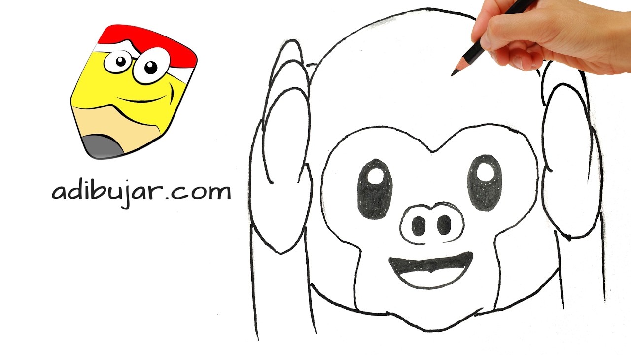 Cómo dibujar un emoji de mono | How to draw emojis