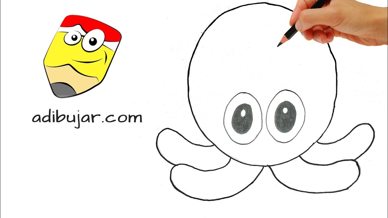 Cómo dibujar un emoji Pulpo de Whatsapp | How to draw Octopus emoji