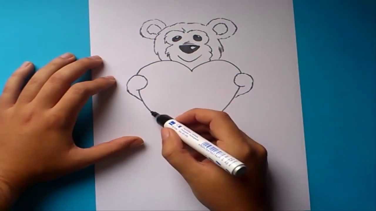 Como dibujar un oso de peluche paso a paso 2 | How to draw a teddy bear 2