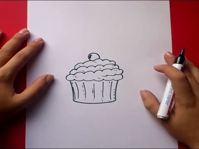 Como dibujar un pastel paso a paso 2 | How to draw a cake 2