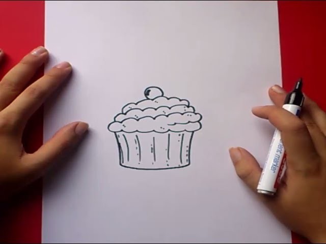 Como dibujar un pastel paso a paso 2 | How to draw a cake 2