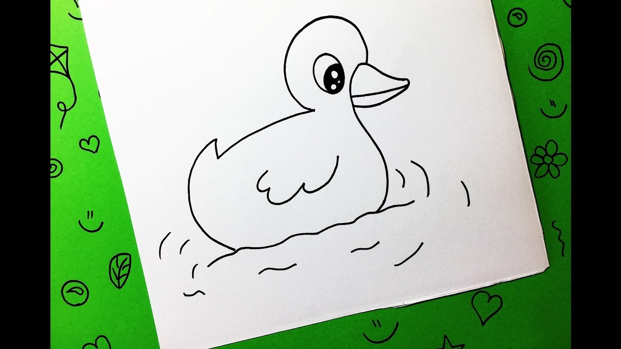 Cómo Dibujar un Pato Paso a Paso (Fácil y Rápido). How to Draw a Duck