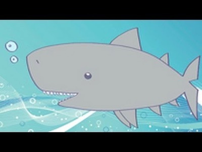 Cómo dibujar un tiburon. Dibujos infantiles