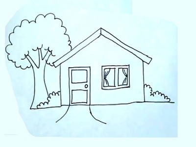 Cómo dibujar una casa super fácil - House drawing