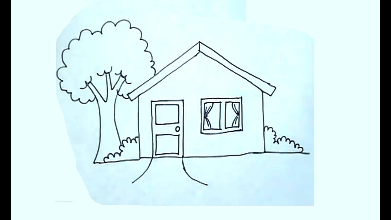 Cómo dibujar una casa super fácil - House drawing