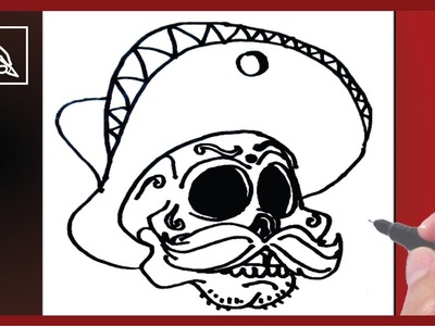Como Dibujar Una Clavera Mexicana 2 - How To Draw a Mexican Skull 2 | Dibujando