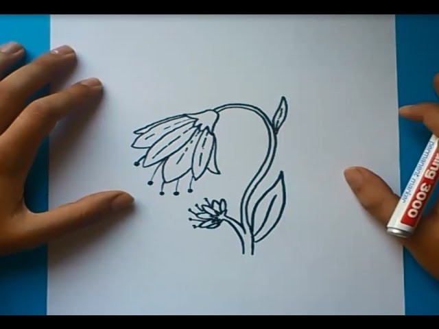 Como dibujar una flor paso a paso 4 | How to draw a flower 4