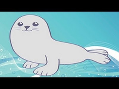 Cómo dibujar una foca. Dibujos infantiles