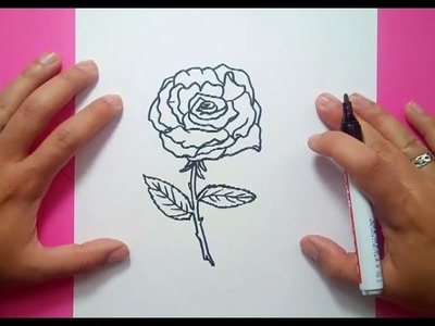 Como dibujar una rosa paso a paso 11 | How to draw a rose 11