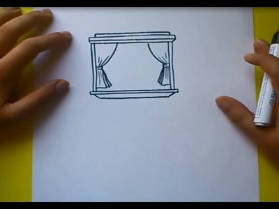 Como dibujar una ventana paso a paso 2 | How to draw a window 2
