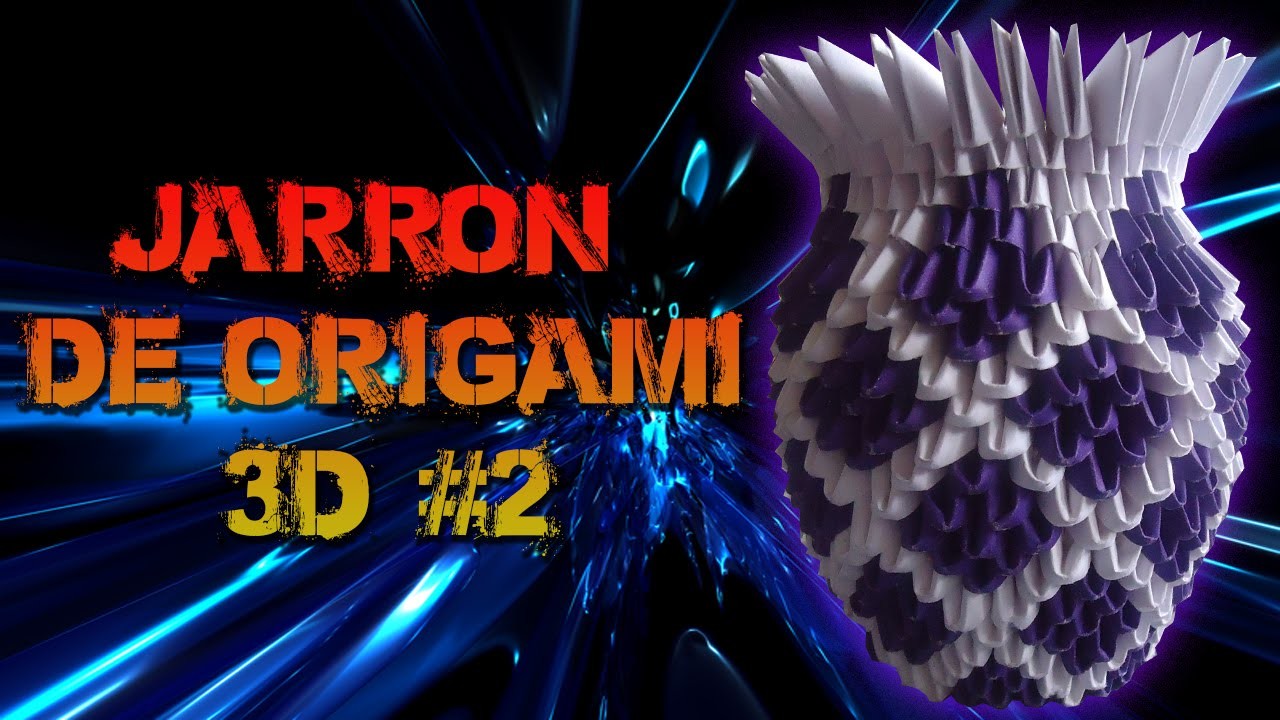 Como hacer un Jarrón de origami 3d #2.origamileo