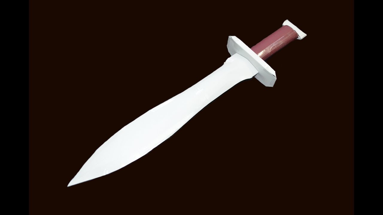 Como hacer una espada de papel - espada de Frodo Baggins