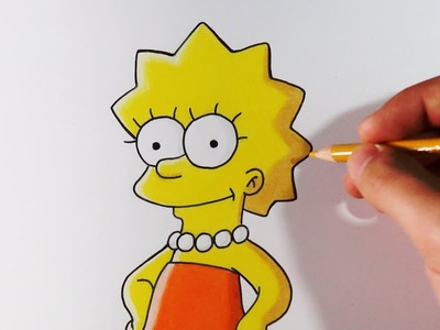 DIBUFÁCIL | Aprende a Dibujar a Lisa Simpson paso a paso | ArteMaster