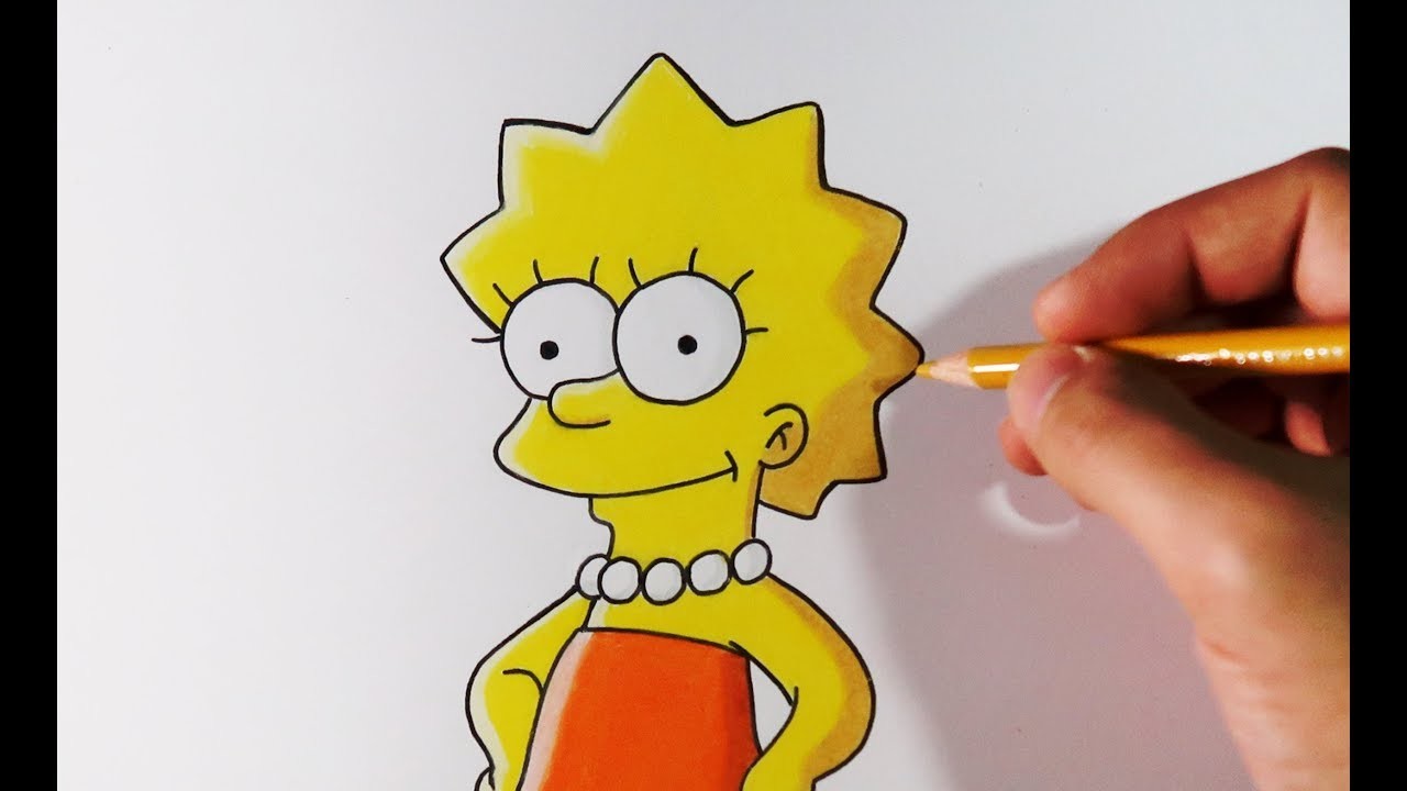 DIBUFÁCIL | Aprende a Dibujar a Lisa Simpson paso a paso | ArteMaster