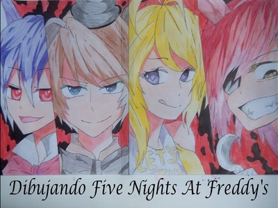 Dibujando Five Nights At Freddy's version anime | TitanShow
