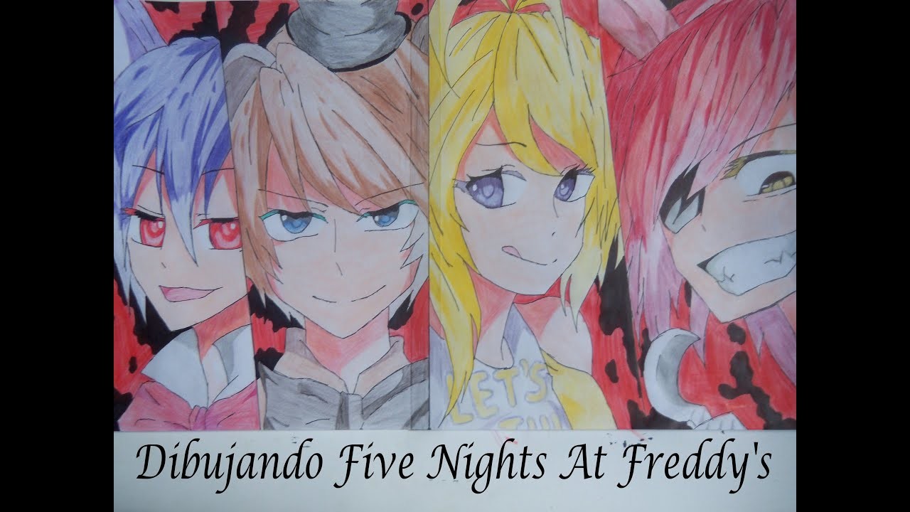 Dibujando Five Nights At Freddy's version anime | TitanShow