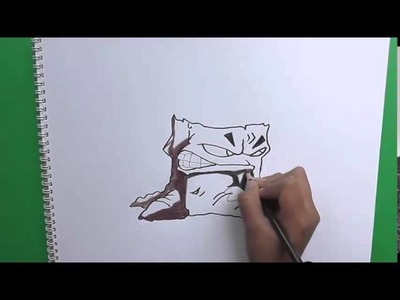 Dibujando paso a paso a Plantorcha (Plantas vs Zombies) - Step by step drawing Plantorcha