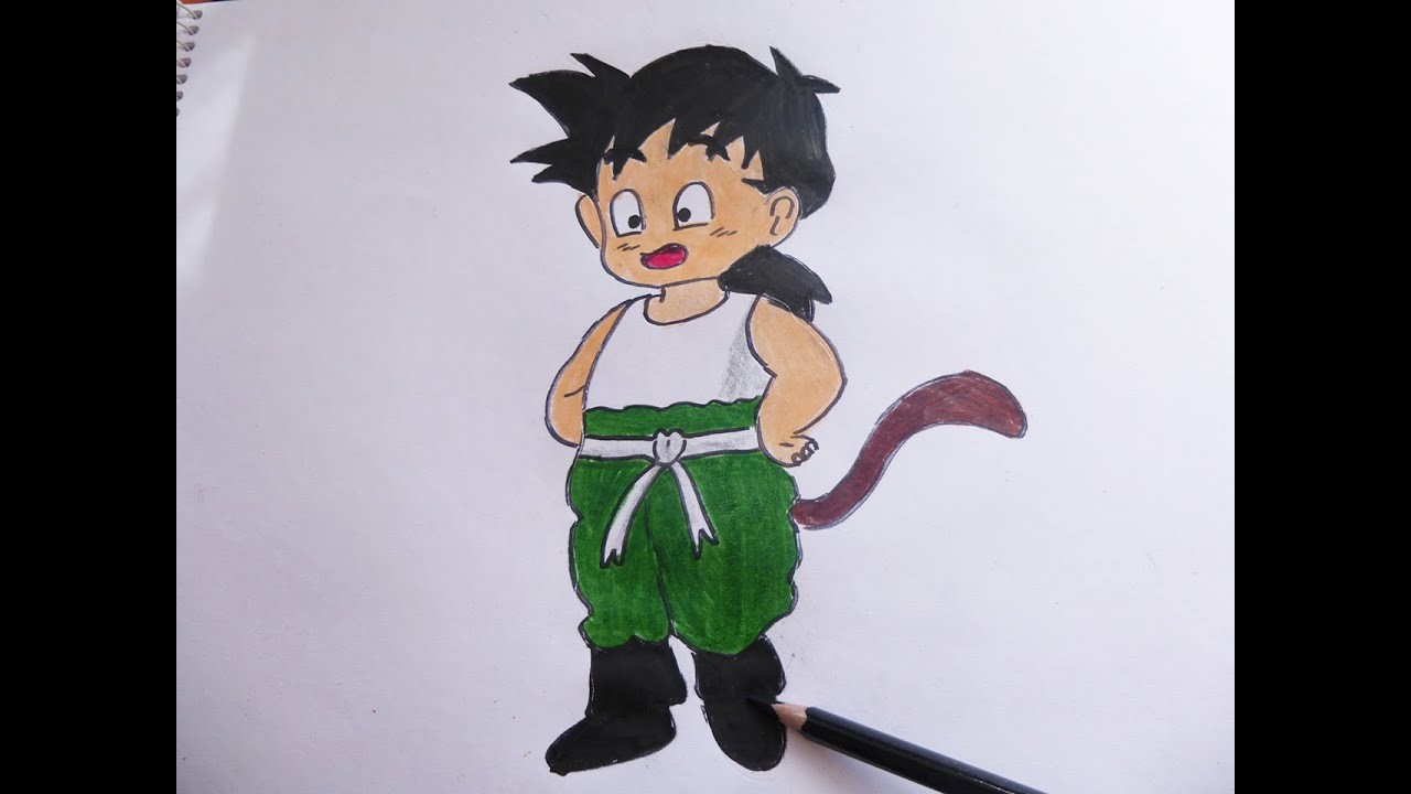 Dibujando y Coloreando a Gohan (Dragon Ball Z)  - Drawing and coloring Gohan