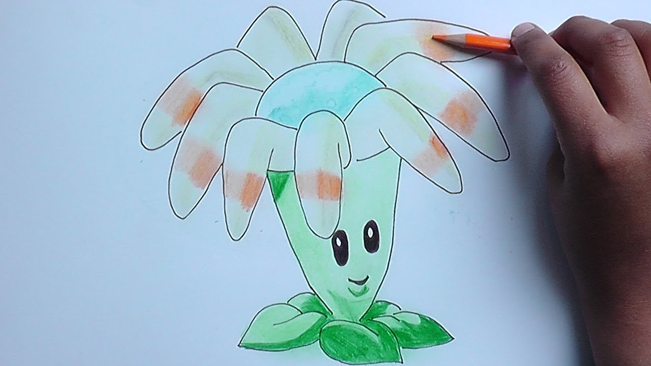 Dibujando y coloreando Bumeran (Plantas vs Zombies) - Drawing and coloring CreativeJobsCentral