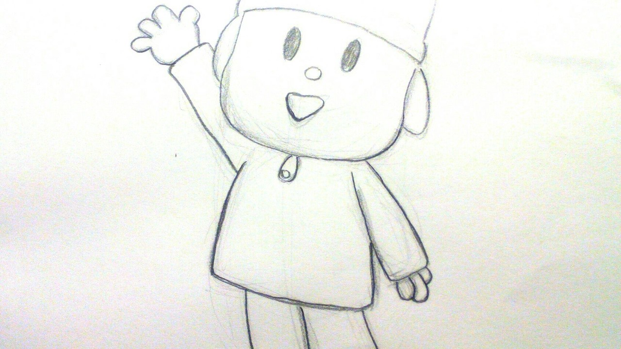 Dibujar a Pocoyó para niños: Aprende como dibujar a Pocoyo paso a paso