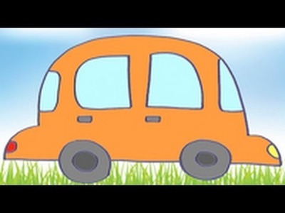 Dibujos de transportes para niños. Cómo dibujar un coche