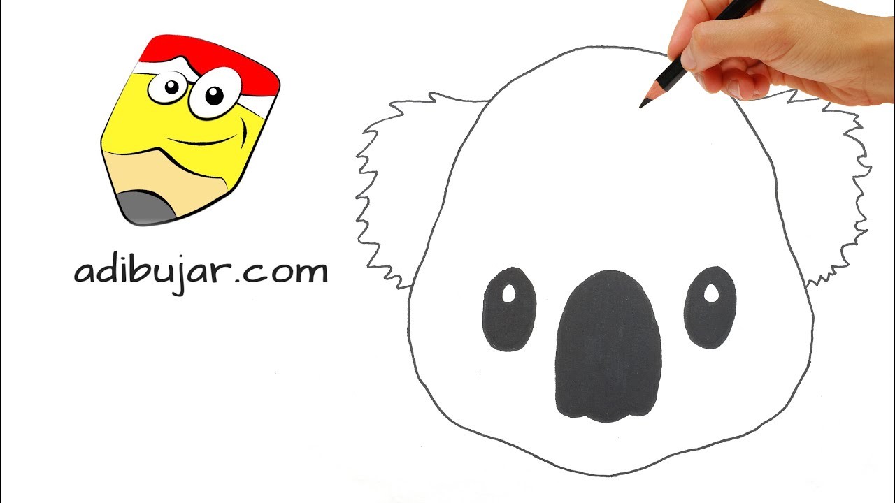 Emojis Whatsapp: Como dibujar un emoji koala fácil paso a paso