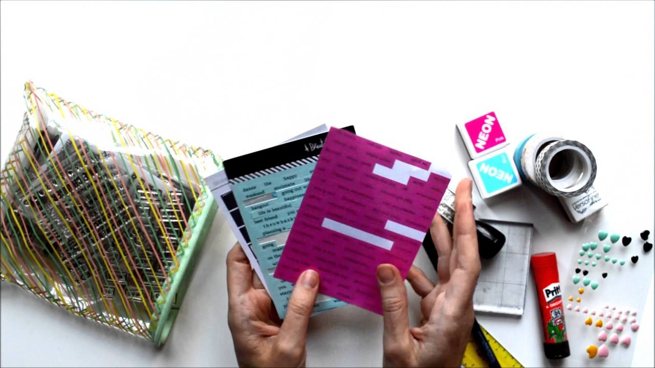 Material de Scrapbooking para llevar de viaje