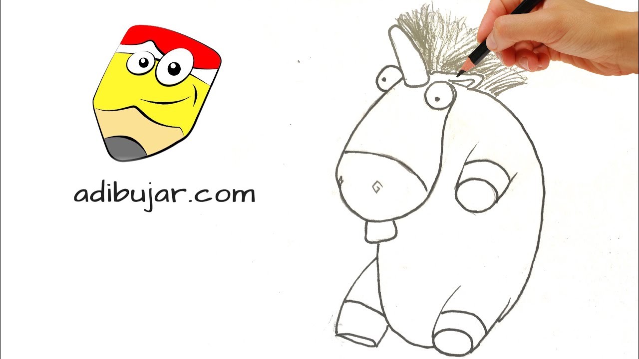 Mi villano favorito 3: Cómo dibujar el Unicornio de peluche de Agnes, la hija de Gru