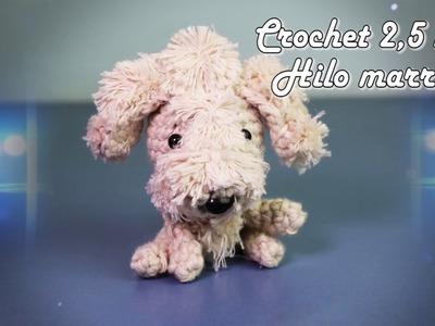 Perro llavero amigurumi crochet, tejiendo el perro completo (parte 1)