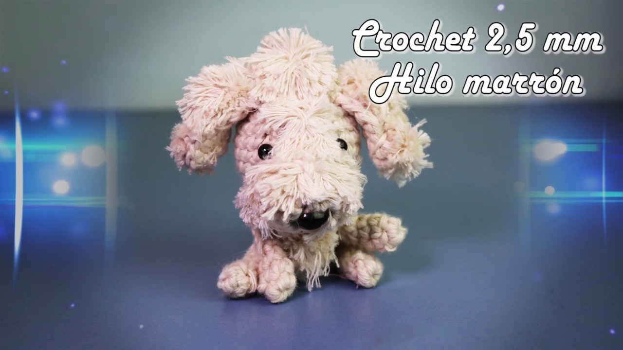 Perro llavero amigurumi crochet, tejiendo el perro completo (parte 1)