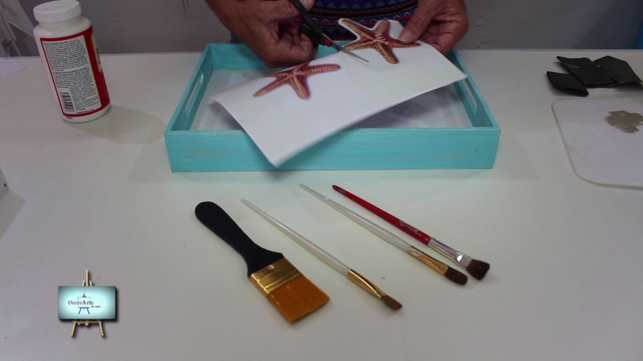 Técnica de Transferencia en una lindisima bandeja!!!!